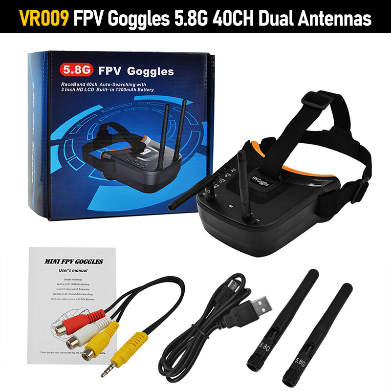 VR009 FPV Goggles 3.0 Inch 480 - Fpv Drone Goggles ulasan dan harga